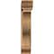 Ekena Millwork Funston Traditional Smooth Bracket w/ Offset Brace, Western Red Cedar, 7 1/2"W x 32"D x 38"H BKT0806X32X38FST01SWR - alternate 3